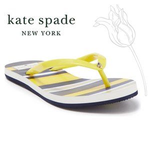 kate spade NEW YORK Feldon Over Print Stripe Flip Flop 9